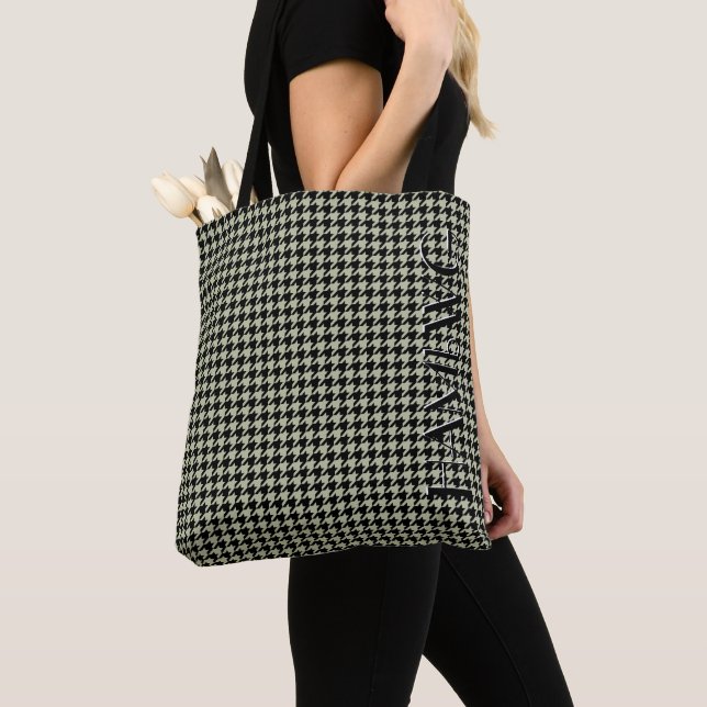 HAMbyWG - Tote Bag - Houndstooth - Valfri färg Tygkasse (Närbild)