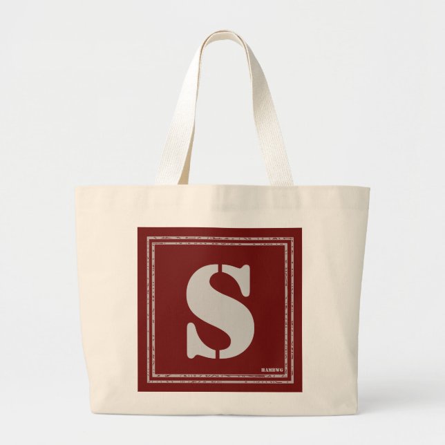 HAMbyWG - Tote Bag -  Initial Tote Jumbo Tygkasse (Framsidan)