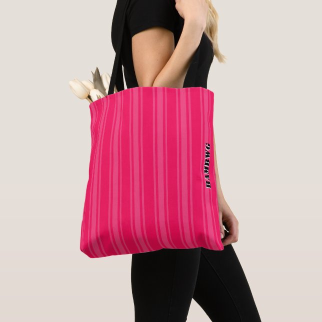 HAMbyWG - Tote Bag  - Rosa/Pink Tygkasse (Närbild)