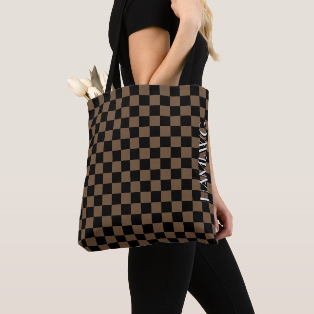HAMbyWG - Tote Bag  - Rutigt mönster Tygkasse (Närbild)
