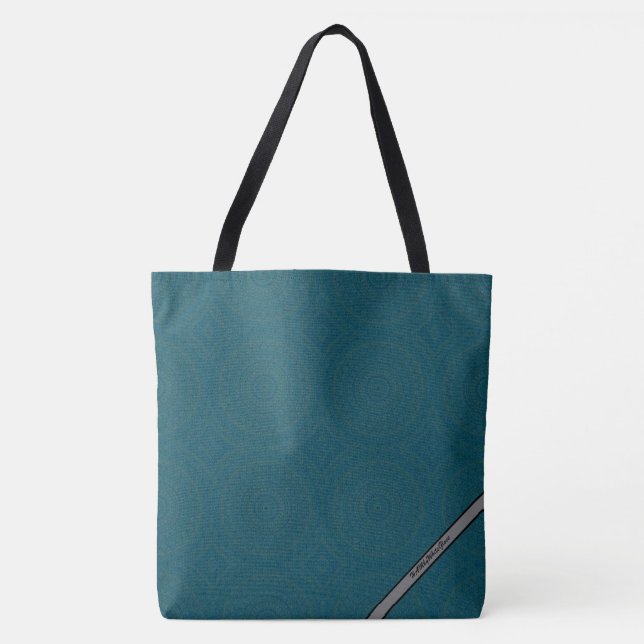 HAMbyWG - Tote bags - Boho Bläck Teal& Grått Tygkasse (Framsida)