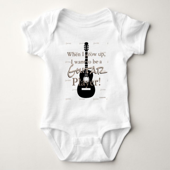 HAMbyWG - Tröja, T-shirt, Snap T -  Gitarrtema Shirt (Framsida)