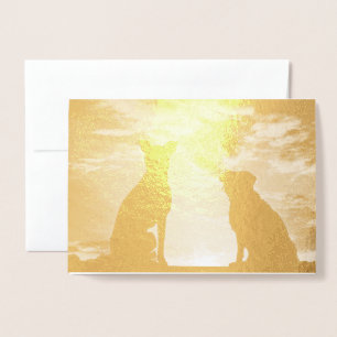 HAMbyWG - Två hundar Folierat Kort