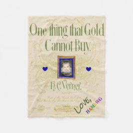 HAMbyWG - Ull Baby Blanket - One Sak Guld.. Fleecefilt