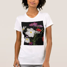 HAMbyWG - Vild Flowers, svart bakgrund T Shirt