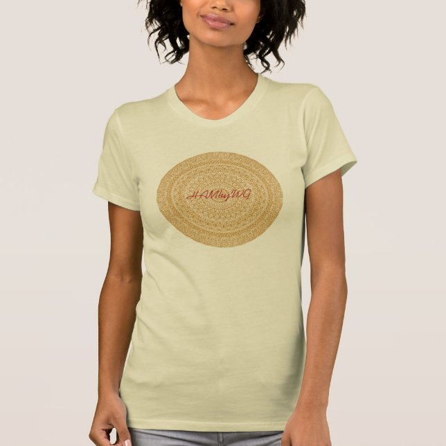 HAMbyWG - Womens Boho Circle in Red - Nostalgic Tee Shirt (Framsida)