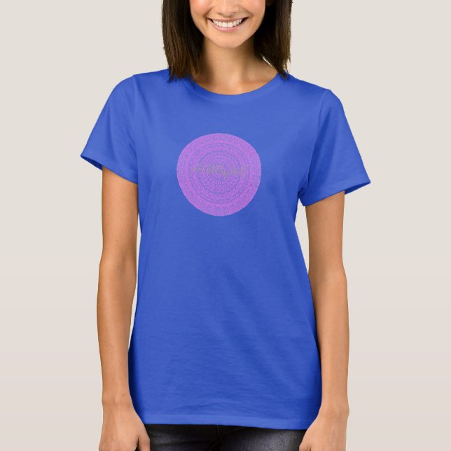 HAMbyWG - Womens Boho Circle in Rosa T-shirt (Framsida)