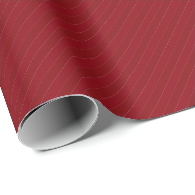 HAMbyWG Wrapping Papper - I Kärlek Red - Stripe Presentpapper (Rullad Hörn)