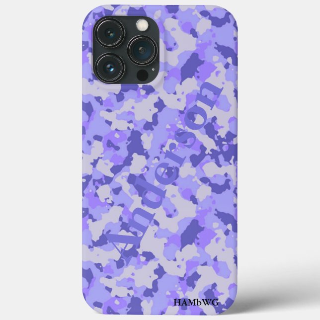 HAMbyWG Xtreme Telefonväska - Lila Camouflage (Baksida)