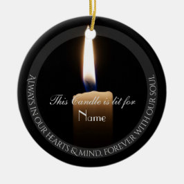 HAMbyWhiteGlove Candle Tribute Ornament