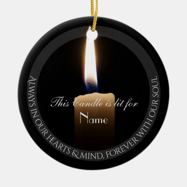 HAMbyWhiteGlove Candle Tribute Ornament (Framsidan)