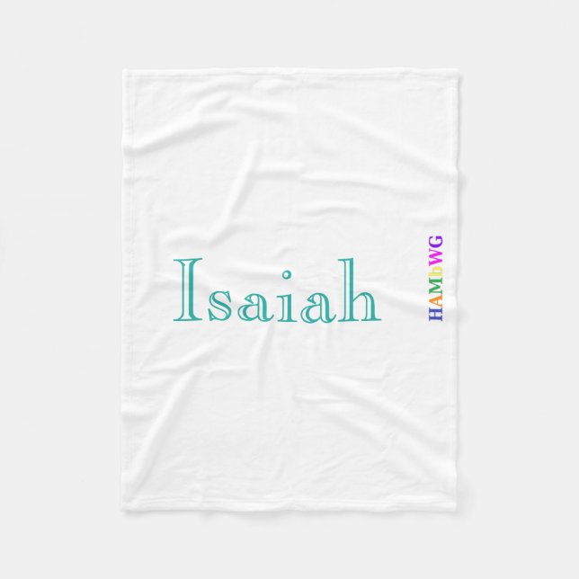 HAMbyWhiteGlove - Fleece Blanket - Caslon Font (Framsidan)