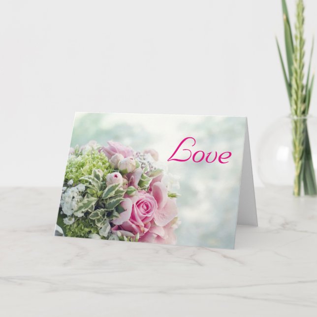 HAMbyWhiteGlove - Greeting Card - Bouquet Kort (Framsida)
