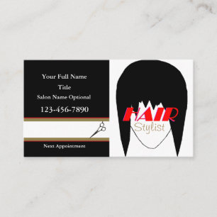 HAMbyWhiteGlove - Hair Stylist Visitkort