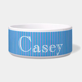 HAMbyWhiteGlove - Hund food Bowl - Bra Aqua Rand