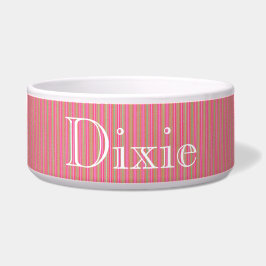 HAMbyWhiteGlove - Hund food Bowl - Bra Pansy Rosa
