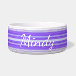 HAMbyWhiteGlove - Hund food Bowl - Lila