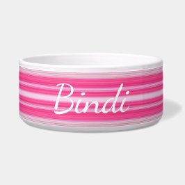 HAMbyWhiteGlove - Hund food Bowl - Rosa