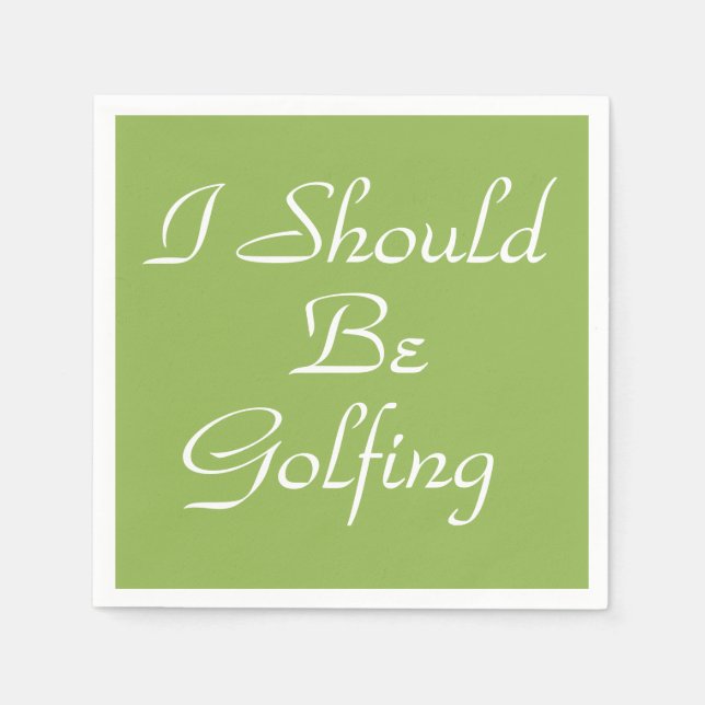HAMbyWhiteGlove - Pappersservett - Golfing (Framsidan)