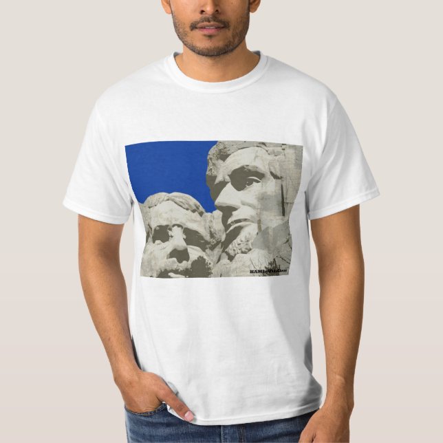 HAMbyWhiteGlove T-Shirt - Mt. Rushmore Basic Paint (Framsida)