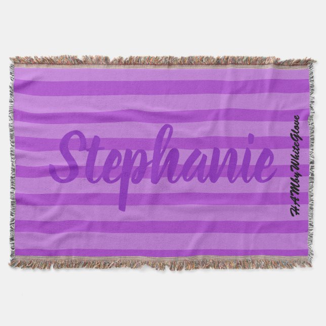 HAMbyWhiteGlove - Throw Blanket - Lila Violet Filt (Framsidan)