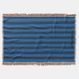HAMbyWhiteGlove - Throw Blankets - Bright Blue Mysfilt
