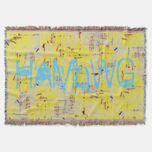 HAMbyWhiteGlove - Throw Blankets - Distress Mysfilt