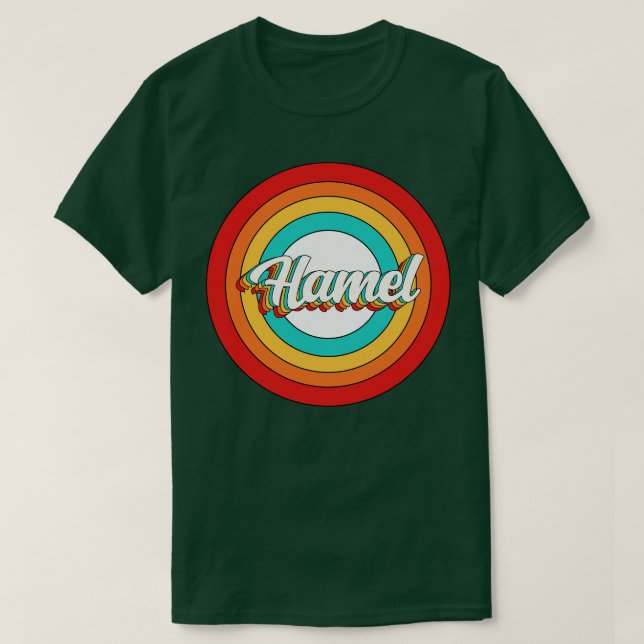 Hamel Namn Shirt Vintage Hamel Circle T (Design framsida)