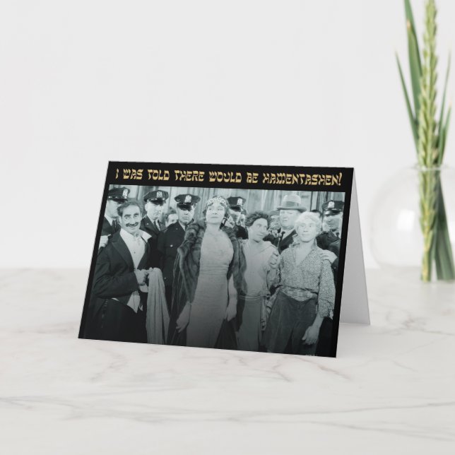 Hamentashen I was told Purim Card Kort (Framsida)