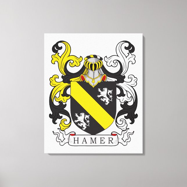 Hamer Family Crest Canvastryck (Framsida)