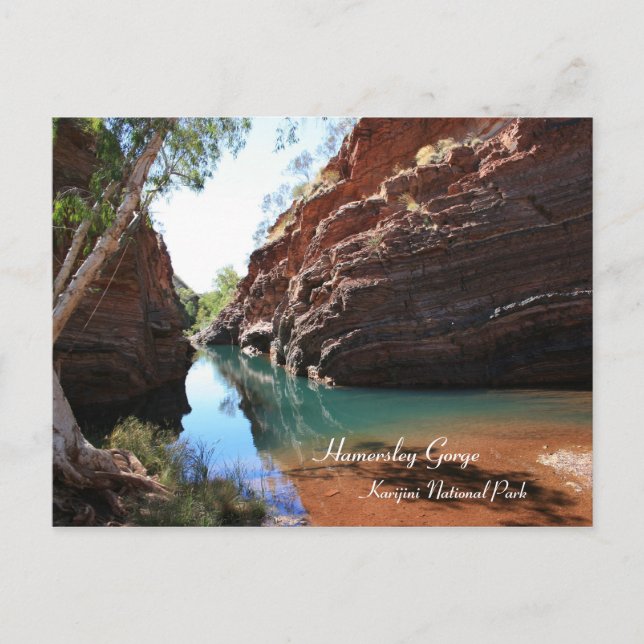 Hamersley Gorge, Karijinis nationalpark - vykort (Framsida)