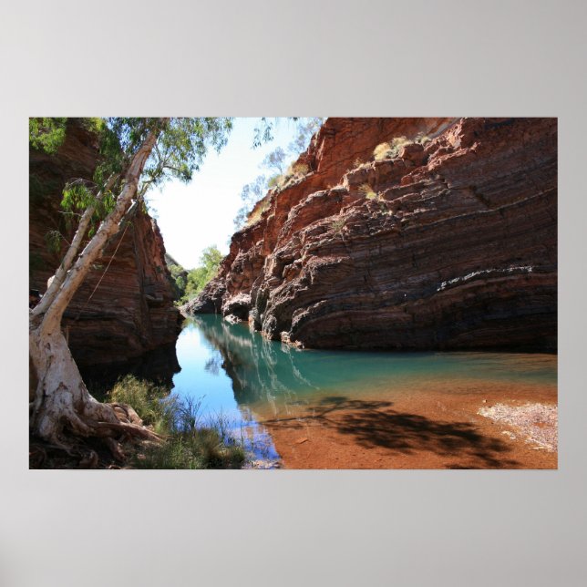 Hamersley Gorge, nationalparken Karijini - Poster (Framsidan)