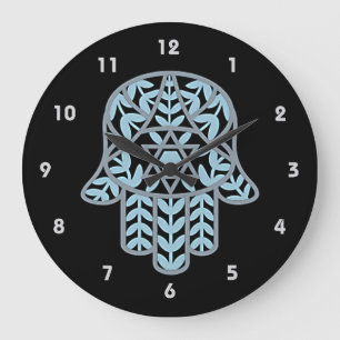 Hamesh Hamsa Wall Clock Stor Klocka