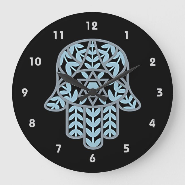 Hamesh Hamsa Wall Clock Stor Klocka (Framsida)