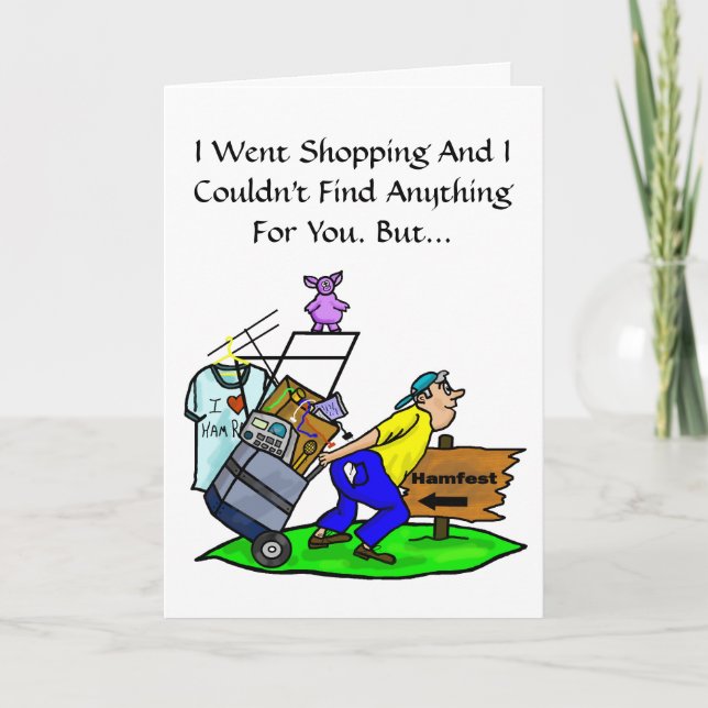 Hamfest Ham Radio Birthday Card Anpassa det! Kort (Framsida)