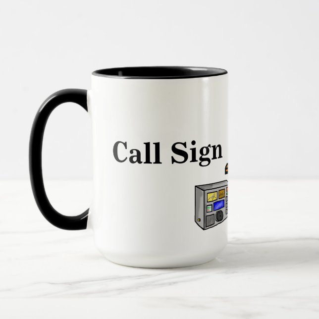 Hamfest säljareskinka radiosände muggen skräddarsy mugg (Vänster)