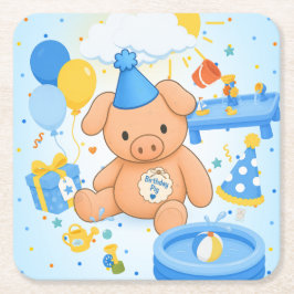 Hamhock's Splashtastic! Storybook Pappersunderlägg Underlägg Papper Kvadrat