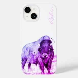 Hamilton ~ American Bison (lila) iPhone 14 Fodral