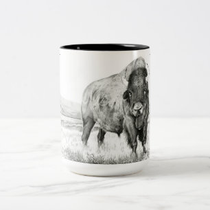 Hamilton ~ American Bison Två-Tonad Mugg