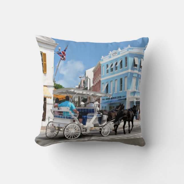 Hamilton Bermuda hästdroschkutfärd Kudde (Framsida)