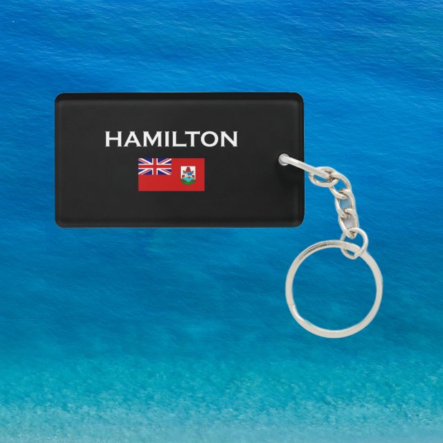 Hamilton Bermuda Land Flagga Mörk Färg (Skapare uppladdad)