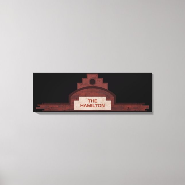 Hamilton byggnad canvastryck (Framsida)