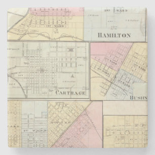 Hamilton, Carthage, Bushnell, Lincoln och LaHarpe Stenunderlägg