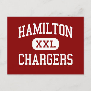 Hamilton - Chargers - Mitten - Hamilton Montana Vykort