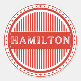 Hamilton City Pride-symbol – Kanadensisk identitet Runt Klistermärke