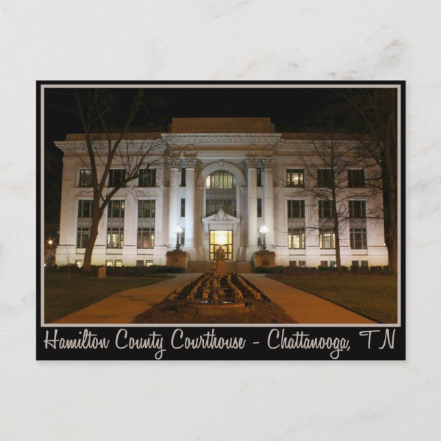 Hamilton County Domstol - Chattanooga, TN Vykort (Framsida)