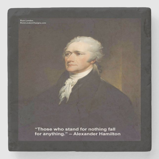 Hamilton "Fall For Anything" Citat Marmor Coaster Stenunderlägg (Framsidan)