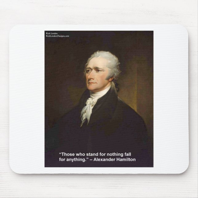 Hamilton Fall For Anything Citat Present Musmatta (Framsidan)