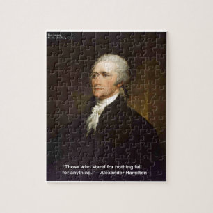 Hamilton Fall For Anything Citat Present Pussel