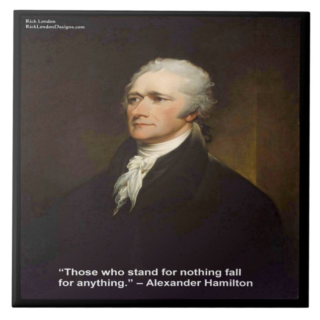 Hamilton "Fall For Anything" Keramisk Fototegel Kakelplatta (Framsidan)